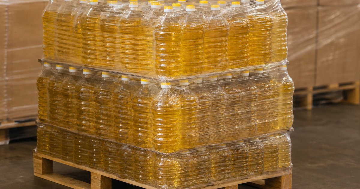 Russian bottled sunflower oil